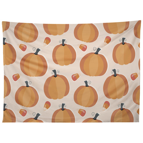 Avenie Halloween Pumpkin Tapestry
