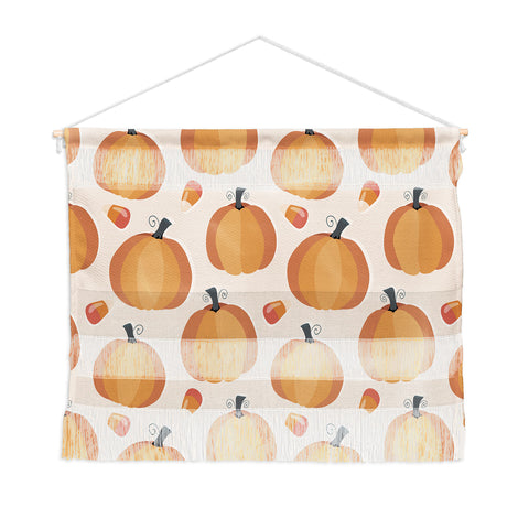 Avenie Halloween Pumpkin Wall Hanging Landscape