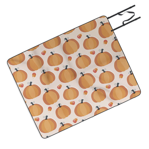 Avenie Halloween Pumpkin Picnic Blanket