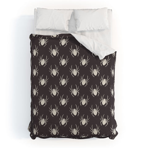 Avenie Halloween Spiders Duvet Cover