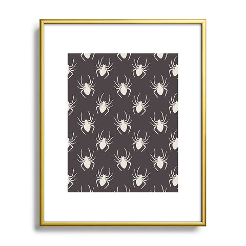 Avenie Halloween Spiders Metal Framed Art Print