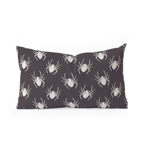 Avenie Halloween Spiders Oblong Throw Pillow