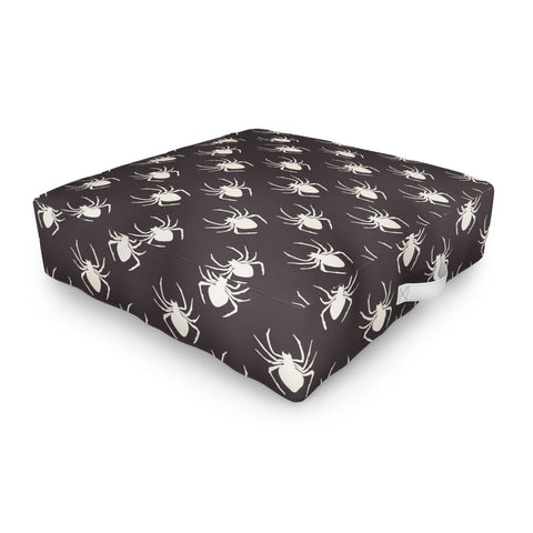 Avenie Halloween Spiders Outdoor Floor Cushion