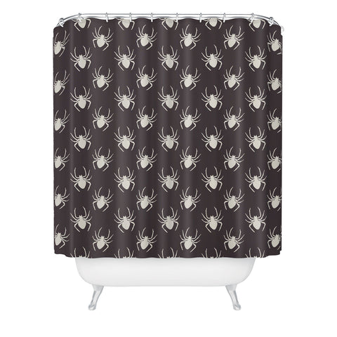 Avenie Halloween Spiders Shower Curtain