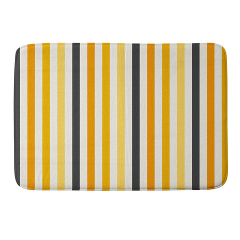 Avenie Halloween Stripes Memory Foam Bath Mat
