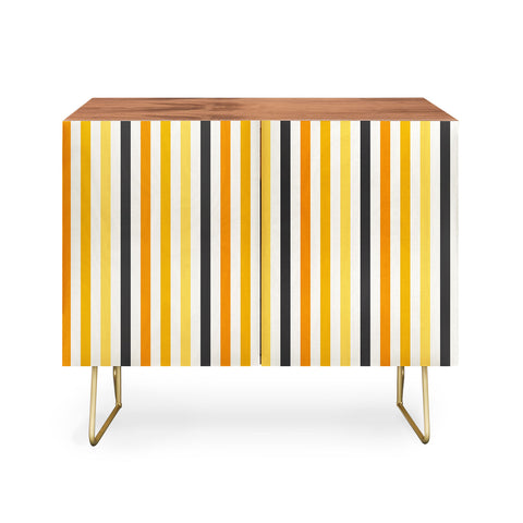 Avenie Halloween Stripes Credenza