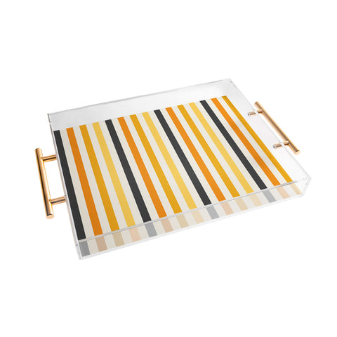 Avenie Halloween Stripes Acrylic Tray