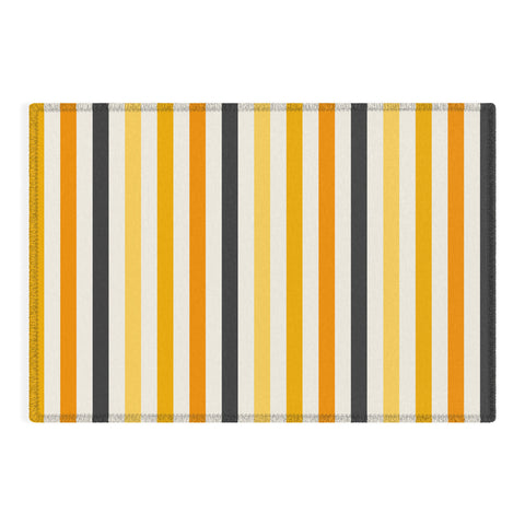 Avenie Halloween Stripes Outdoor Rug