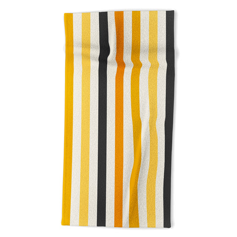 Avenie Halloween Stripes Beach Towel