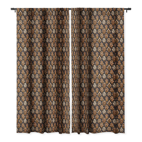 Avenie Heritage Garden Collection Blackout Window Curtain