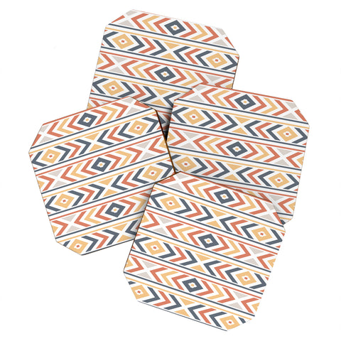 Avenie Horizontal Aztec Coaster Set