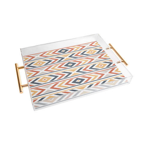 Avenie Horizontal Aztec Acrylic Tray
