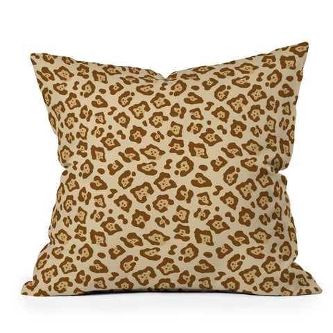 Avenie Jaguar Print Outdoor Throw Pillow