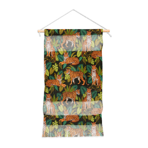 Avenie Jungle Tigers In Charcoal Wall Hanging Portrait