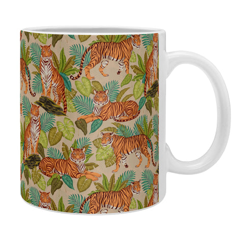 Avenie Jungle Tigers In Sand Coffee Mug