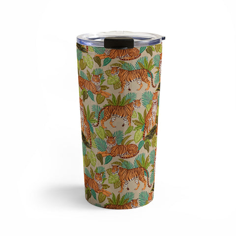 Avenie Jungle Tigers In Sand Travel Mug