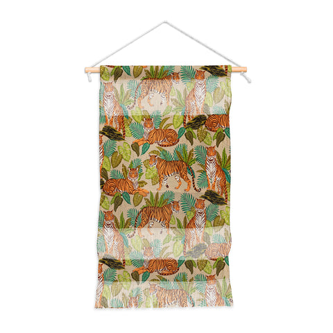Avenie Jungle Tigers In Sand Wall Hanging Portrait