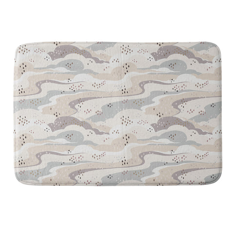 Avenie Land and Sky Among the Clouds Memory Foam Bath Mat
