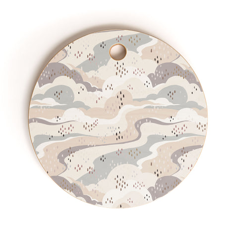 Avenie Land and Sky Among the Clouds Cutting Board Round