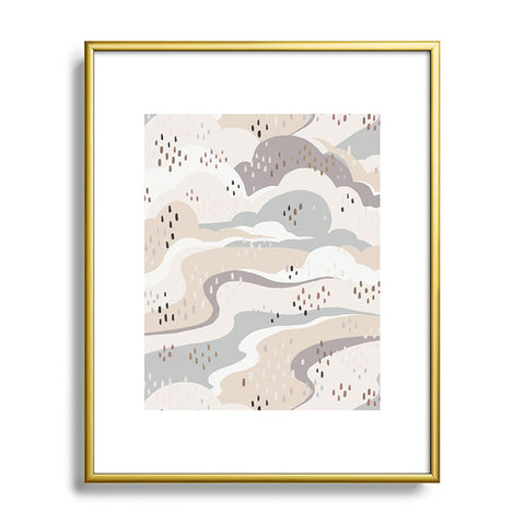 Avenie Land and Sky Among the Clouds Metal Framed Art Print