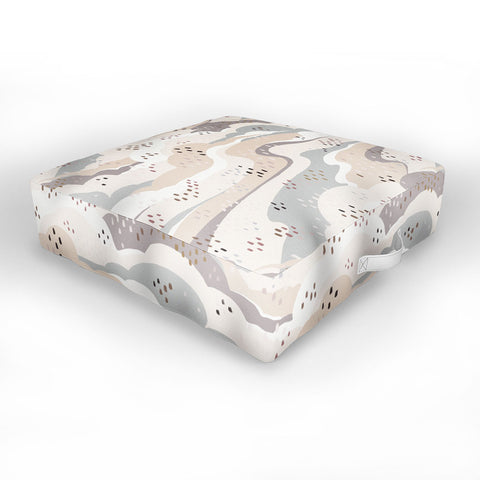 Avenie Land and Sky Among the Clouds Outdoor Floor Cushion