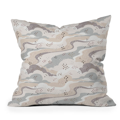 Avenie Land and Sky Among the Clouds Throw Pillow