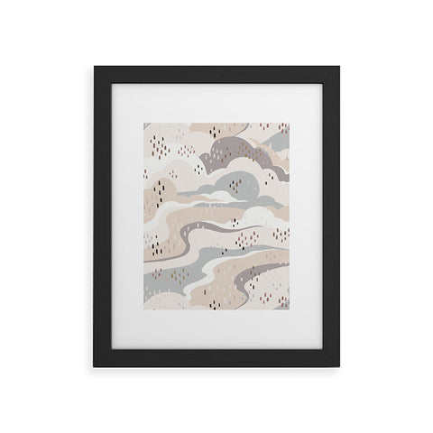 Avenie Land and Sky Among the Clouds Framed Art Print