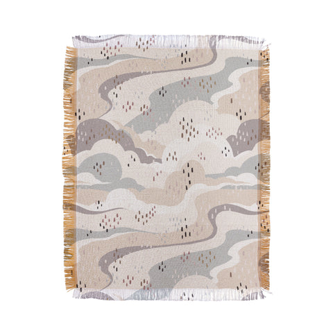 Avenie Land and Sky Among the Clouds Throw Blanket