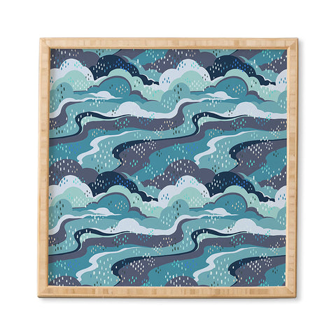 Avenie Land and Sky Ocean Surf Framed Wall Art