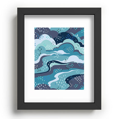 Avenie Land and Sky Ocean Surf Recessed Framing Rectangle