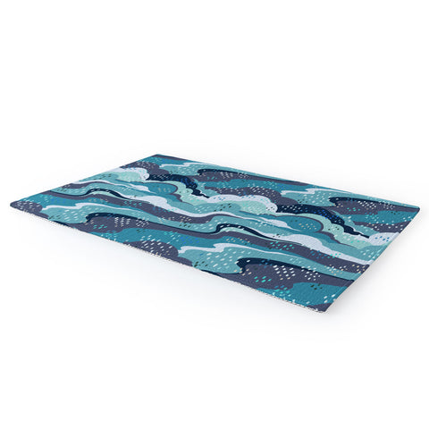 Avenie Land and Sky Ocean Surf Area Rug