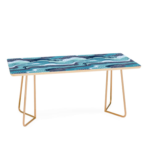 Avenie Land and Sky Ocean Surf Coffee Table