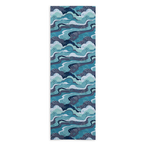 Avenie Land and Sky Ocean Surf Yoga Towel