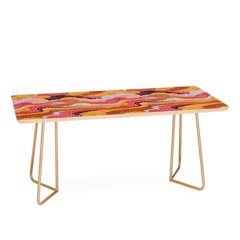 Avenie Land and Sky Sunset Coffee Table