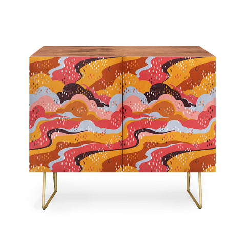 Avenie Land and Sky Sunset Credenza
