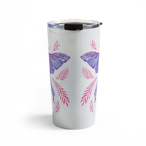 Avenie Luna Moth Blue Violet Travel Mug
