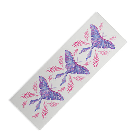 Avenie Luna Moth Blue Violet Yoga Mat