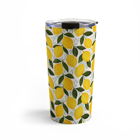 Avenie Mediterranean Summer Lemons I Travel Mug