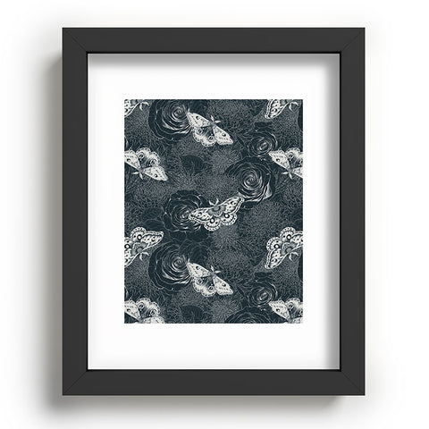 Avenie Midnight Blooms Mineral Dust Recessed Framing Rectangle
