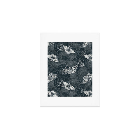 Avenie Midnight Blooms Mineral Dust Art Print