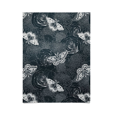 Avenie Midnight Blooms Mineral Dust Poster