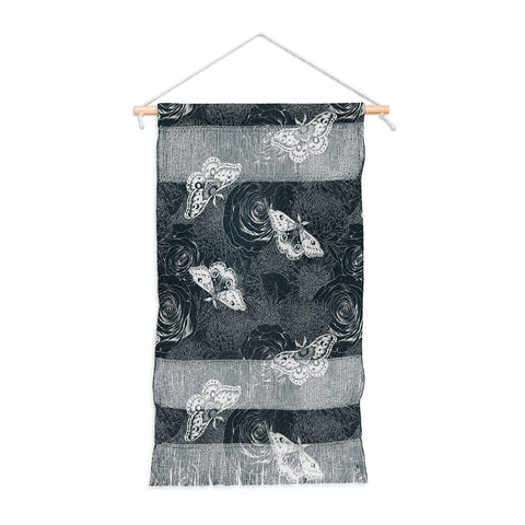 Avenie Midnight Blooms Mineral Dust Wall Hanging Portrait