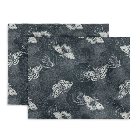 Avenie Midnight Blooms Mineral Dust Placemat