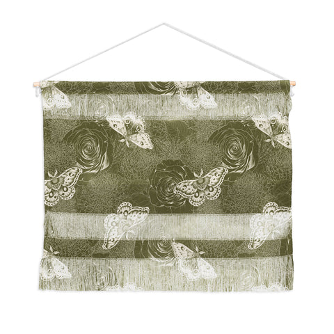 Avenie Midnight Blooms Shaded Lichen Wall Hanging Landscape