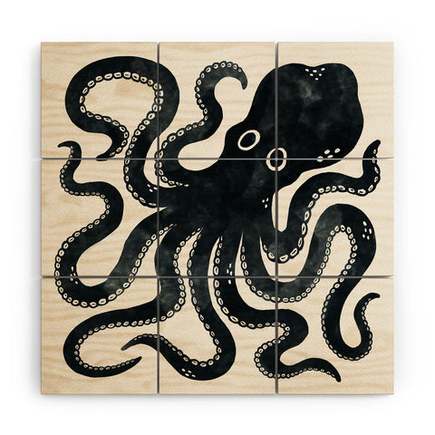 Avenie Minoan Octopus Wood Wall Mural