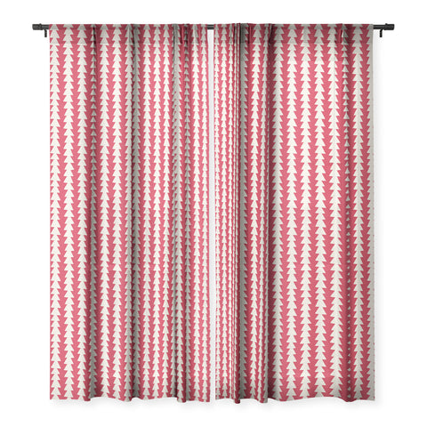 Avenie Modern Craft Arrow Chevron I Sheer Window Curtain