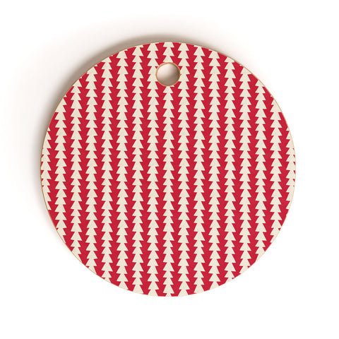 Avenie Modern Craft Arrow Chevron I Cutting Board Round
