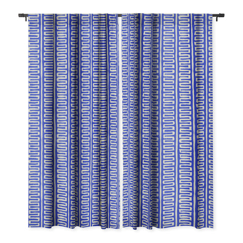 Avenie Modern Craft Greek Key Blackout Window Curtain