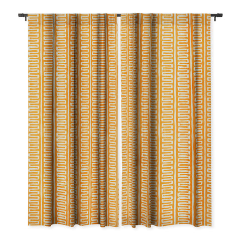 Avenie Modern Craft Greek Key I Blackout Window Curtain