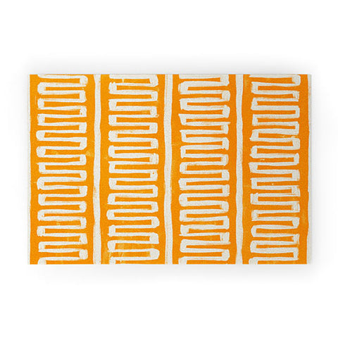 Avenie Modern Craft Greek Key I Welcome Mat